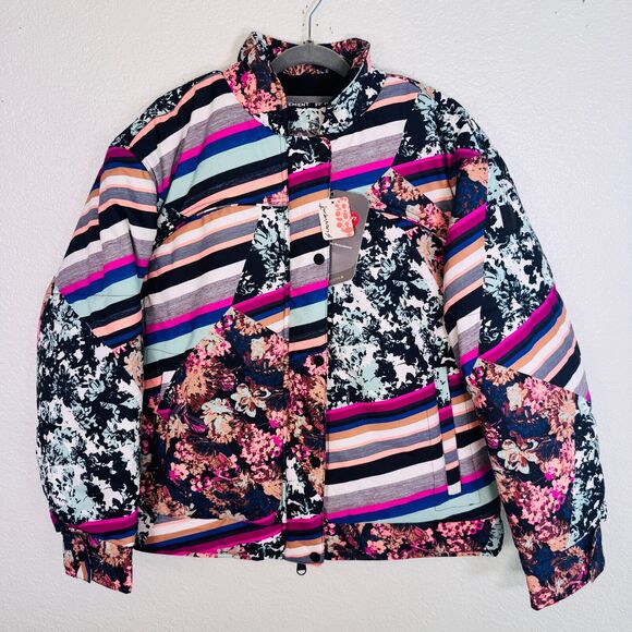 Free People Bunny Slope Jacket Womens Large Puffer Coat Ski Snow FP Movement NEW